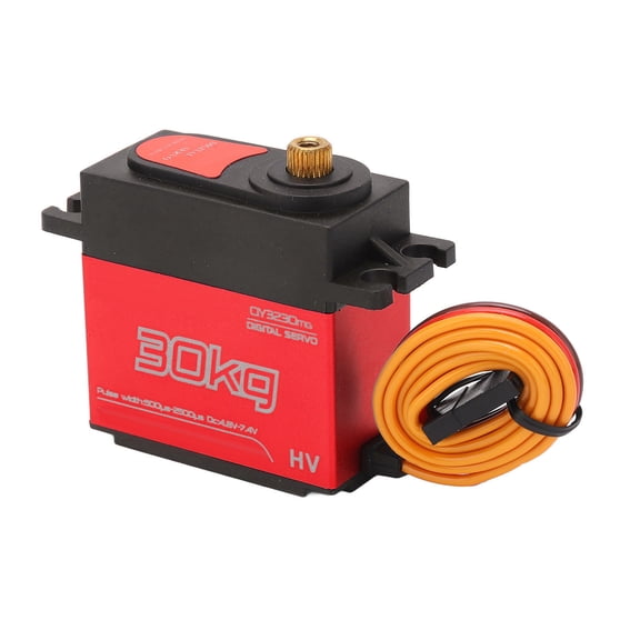 BIMZUC QY3230MG 30KG High Torque Digital RC Servo, 180 Degree Quick Response Waterproof Metal Gear Servo for RC Car, Boat, and Robot (Red)