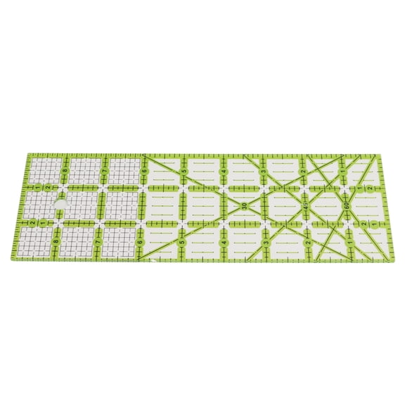 BIMZUC Quilting Ruler Acrylic Rectangular Transparent Sewing Tool Simple Operation Sturdy Durable Household Fabric Ruler DIY Craft Accessory (9.06 inches / 23.00 cm)