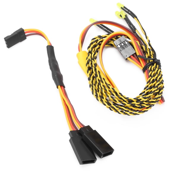 BIMZUC RC Model Car Linkage Lights Turn Signal Lights Group with 4LED Turn Signal and Y Wire Set