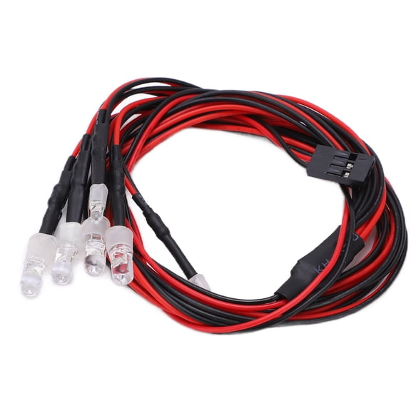BIMZUC RC Model Drift Car LED Night Light Kit 6 Headlamps with Control Switch for 1/8 1/10 Scale Axial Scx10 Traxxas Trx4 D90 Redcat Gen8 Hpi Stable Sturdy High Brightness Universal Accessories
