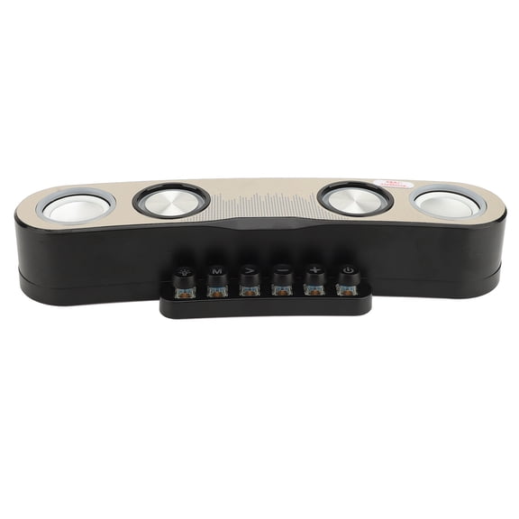 BIMZUC RGB Bluetooth Computer Speakers 5.0 Wireless Colorful LED Light Desktop PC Soundbar for Gaming Office Home Theater Stereo Sound System 14.57 inches