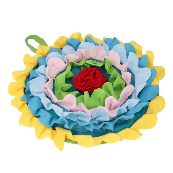 BIMZUC Rabbit Snuffle Mat Polyester Pet Foraging Enrichment Toy Activity Play Bed for Hamster Interactive Outfit Set Design 16.9 inches / 43 cm Size High Quality Durable Washable Pet Accessories