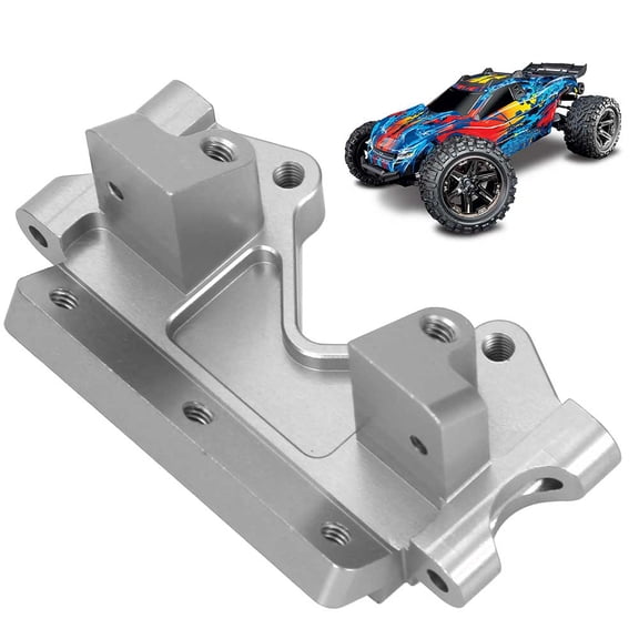 BIMZUC Racing Car Electric Truck Aluminum Alloy Front Bulkhead Replacement Part (Silver) 2.9 inches / 7.37 cm