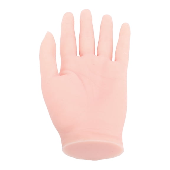 BIMZUC Realistic Silicone Practice Hand for Nails Left Hand Mannequin Model Bendable Training Tool for Beginners Salon Artists 7.4 inches / 18.8 cm 1 Pack