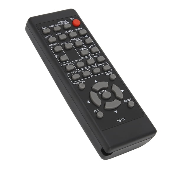 BIMZUC Remote Control Replacement for Hitachi Projectors R017F CPX2520 CPX253 CPX254 CPX2511 HCP2200X HCP70X, Standard Size, Black