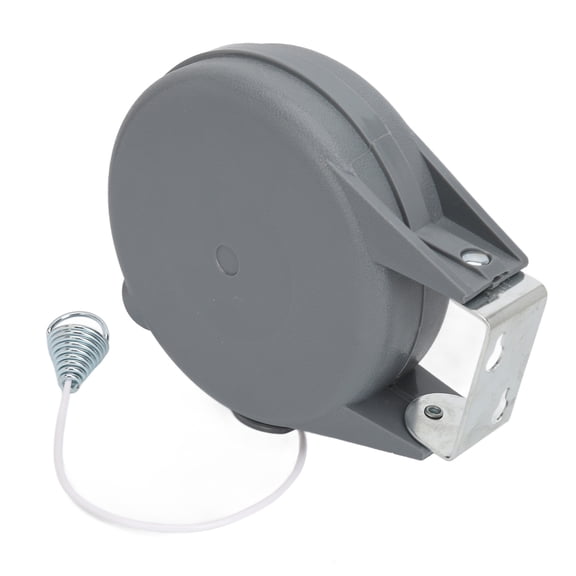 BIMZUC Retractable Clothesline 49.2ft Heavy Duty Adjustable Laundry Washing Line Easy Install PVC Cable ABS Shell with Screw Wall Mount Hanger for Indoor Outdoor Use (15m)