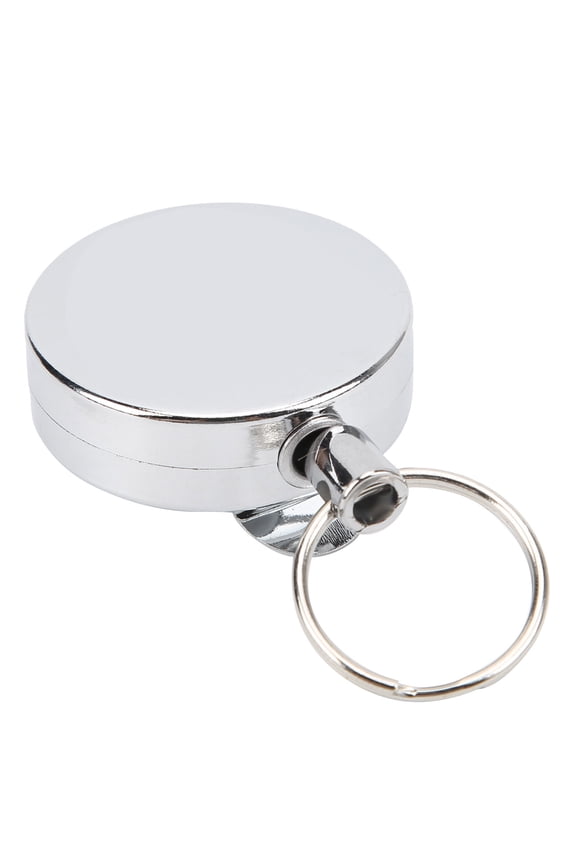 Retractable Key Chain Cord Anti-lost Heavy Duty Metal Key Holder Retractable Elastic Steel Wire Key Ring Prevention of Burglary AntiLost Flexible Key Ring for Men and Women, 5.0 Inches