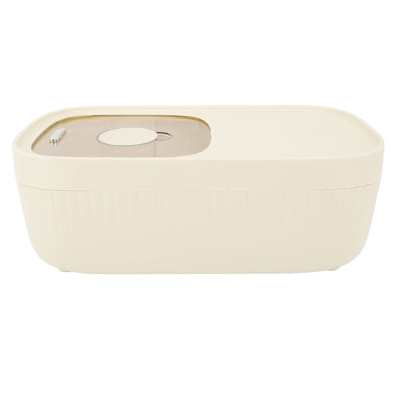 BIMZUC Rice Bins with Measuring Cup Sealed Clear Scale Plastic Rice Storage Container for Flour Grains, White Small 5kg (15.75 inches / 40 cm)