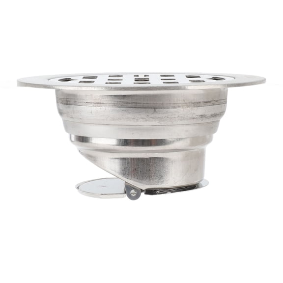 BIMZUC Round Floor Drain 3.9 in / 10 cm Stainless Steel Odor Proof High Flow Anti Slip Shower Drain Kit for 75mm Pipe