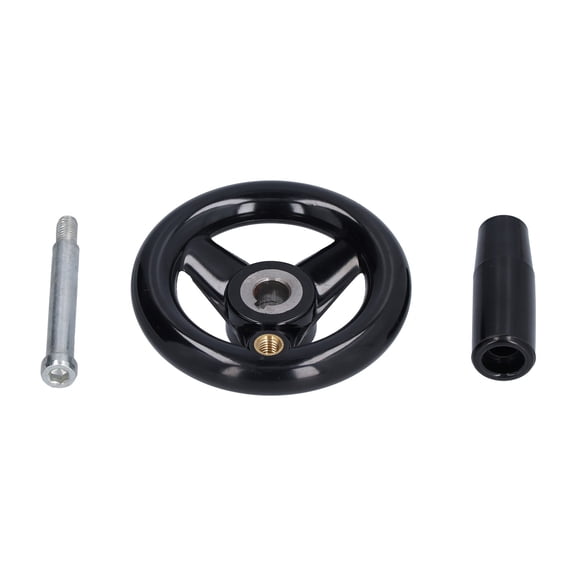 BIMZUC Round Handwheel 3 Spoke Nonslip Convenient Effort Saving Efficient Sturdy Durable Revolving Handle Wheel