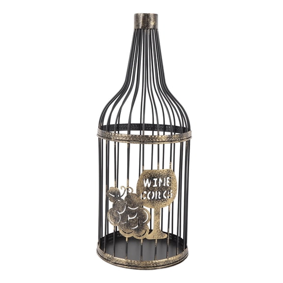 BIMZUC Rustic Metal Wine Cork Holder  60Cork Capacity, Durable Paint Finish, Elegant Kitchen Accent & Gift Idea