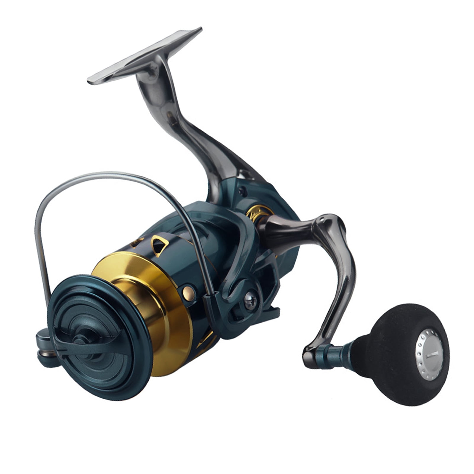BIMZUC SA5000 5.2:1 Spinning Reel CNC Metal Arm Fishing Reel for Freshwater Saltwater 5.12 inches / 13 cm