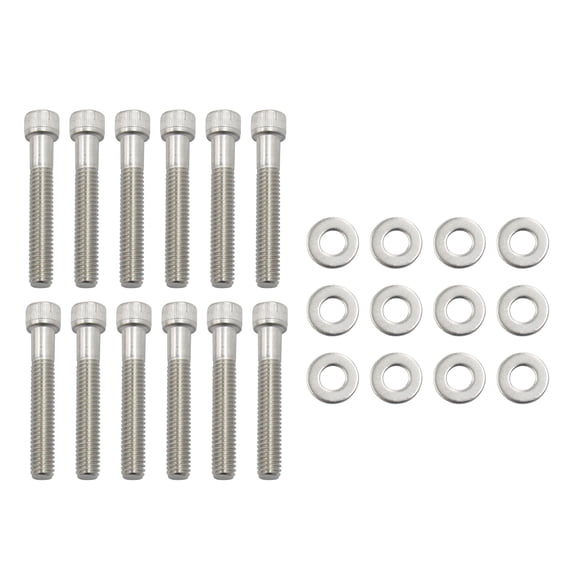BIMZUC SBF Intake Manifold Bolts Stainless Steel Kit Replacement for Ford 289 302 5.0L 351W Small Block Engines