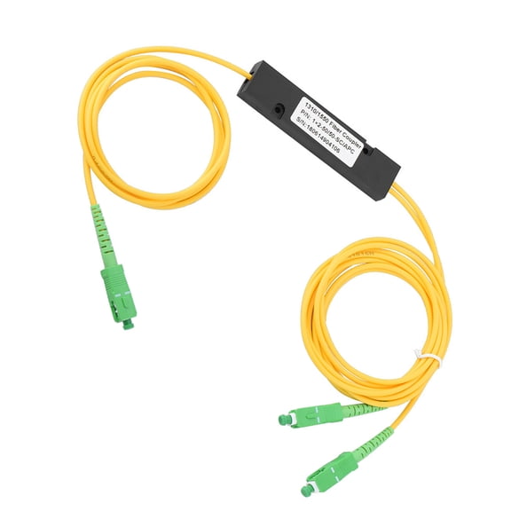 BIMZUC SC 1X2 PLC Singlemode Fiber Optical Splitter SC/APC PCL Splitter Equipment, 81.89 inches / 208 cm