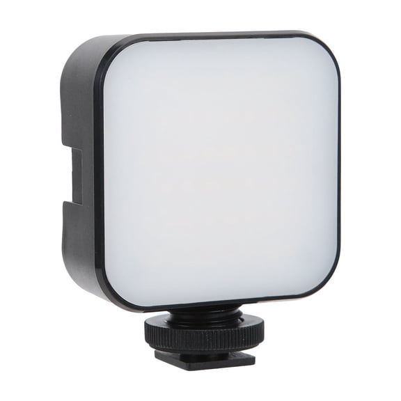 BIMZUC ST-48N LED Mini Fill Light for Camcorder, Portable On-Camera Video Light for Cellphone Live Streaming and SLR Shooting, 6000K, Black