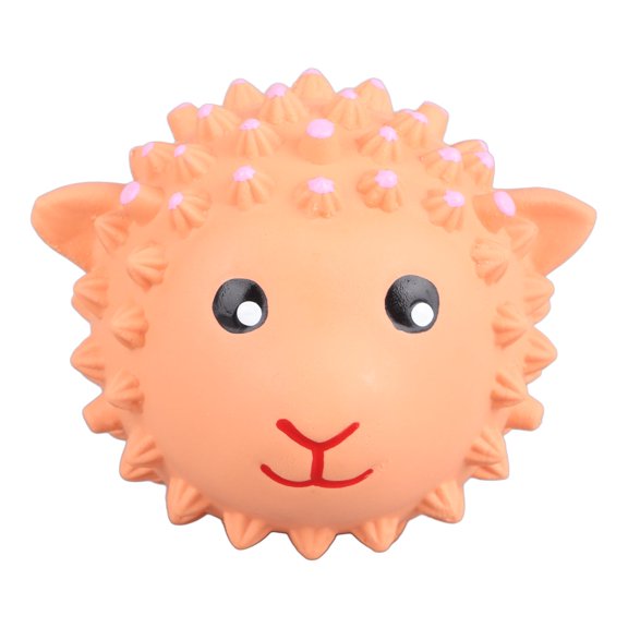 BIMZUC Safe Latex Pet Chewing Stab Ball Medium Interactive Training Toy for Dogs & Cats, Gums Massage, Anxiety Relief