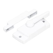 BIMZUC Sash Lock Square Zinc Alloy White Rustproof Multifunctional Sturdy Window Lock For Home Office Sliding Windows With Flat Seat And Hardware Screws Included 2.75 Inches / 7.00 cm