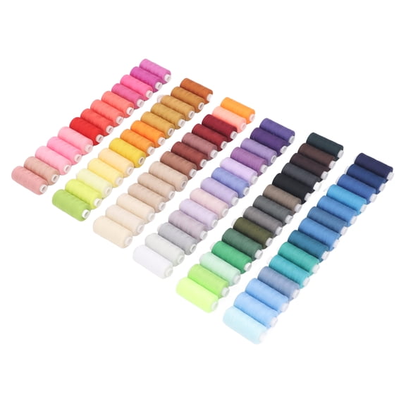 BIMZUC Sewing Thread Set 400 Yards 80 Colors Polyester Machine Threads for DIY Hand Stitching Quilting 13.39 inches / 34 cm Box