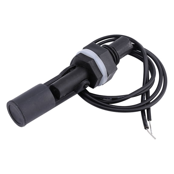 BIMZUC Side Mounted Horizontal Liquid Float Switch Water Level Sensor for Aquarium Tank Hydroponics Pool Water Detection Black 100V DC 0.5A 10W Compact Automatic Shut-Off Control System