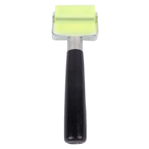BIMZUC Silicone Seam Roller 2-Inch Edge Smoothing Hand Tool for Wallpaper Installation and Leather Crafting, Ergonomic Handle Tape Roller, Approx 7.1 in / 18 cm, Green