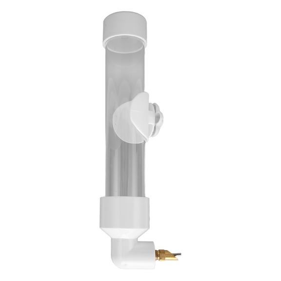 BIMZUC Small Animal Water Bottle Large Capacity Leakproof Transparent Rabbit Water Feeder Dispenser Automatic Drinking Device L White (12.99 inches / 33 cm)