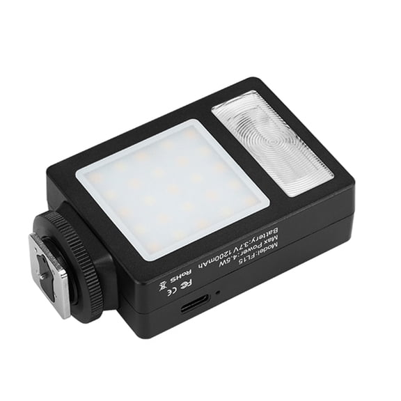 BIMZUC Small Camera Flashlight LED Fill Light for Photography, GN10 2500K-6500K Adjustable Portable Speedlight with Built-in 1200mAh Battery, Ideal for Mirrorless and Retro Digital Cameras