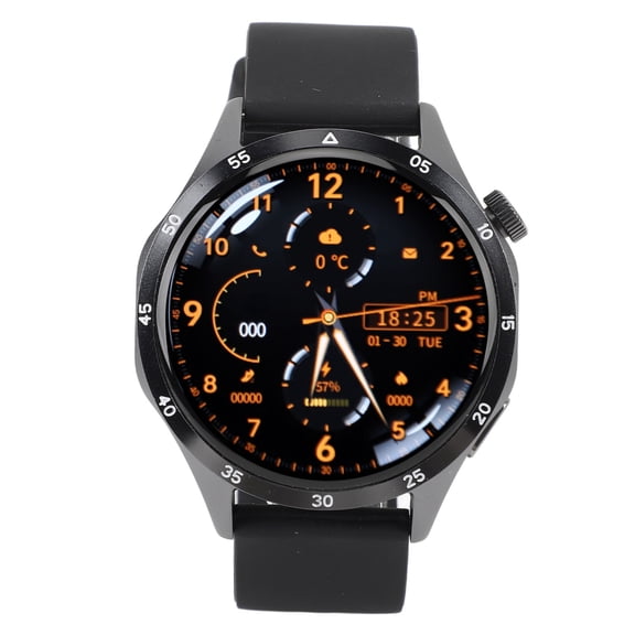 BIMZUC Smart Watch for Men 1.53 Inches / 3.88 cm HD Touchscreen Fitness Tracker with Bluetooth Calling, Heart Rate and Sleep Monitor, IP68 Waterproof Tracker for Android and iOS Devices, Black