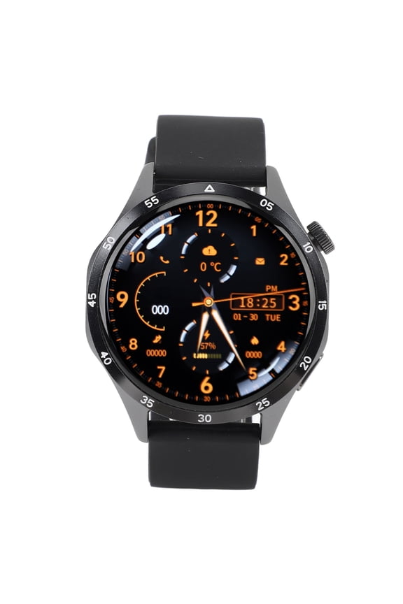 Smart Watch for Men 1.53 Inches / 3.88 cm HD Touchscreen Fitness Tracker with Bluetooth Calling, Heart Rate and Sleep Monitor, IP68 Waterproof Tracker for Android and iOS Devices, Black