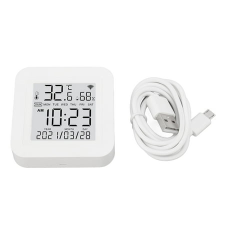 BIMZUC Smart Wi-Fi Temperature & Humidity Sensor – Remote App Control, High-Precision Indoor Thermometer & Hygrometer