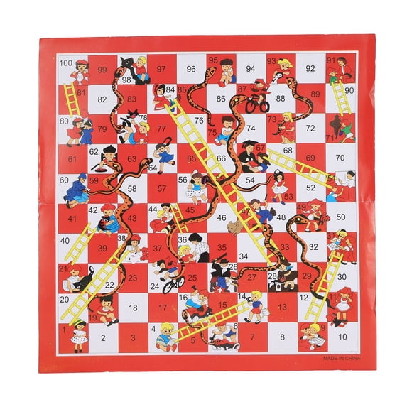 BIMZUC Snake and Ladders Chess Challenging Fun Enhance Relationship Board Game Set for Outdoor Travel
