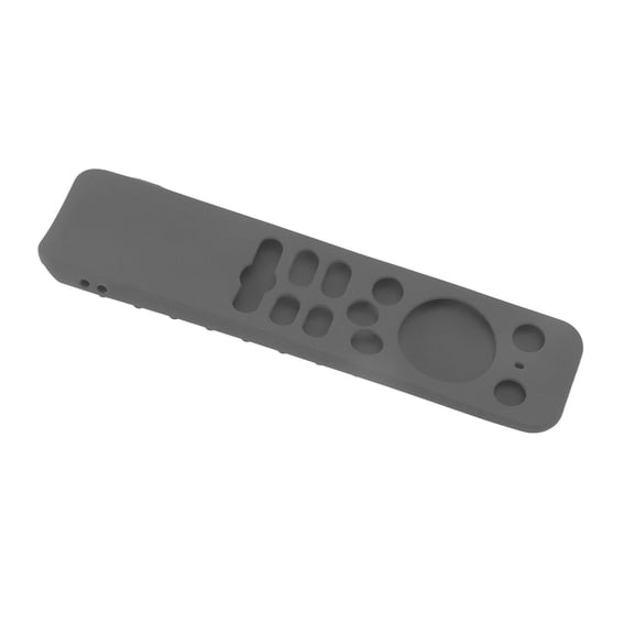 BIMZUC Soft Silicone Protective Case for TV Stick Remote Control Anti Drop Shockproof Cover Dark Grey 6.5 inches / 16.5 cm with Lanyard Premium Protector Skin