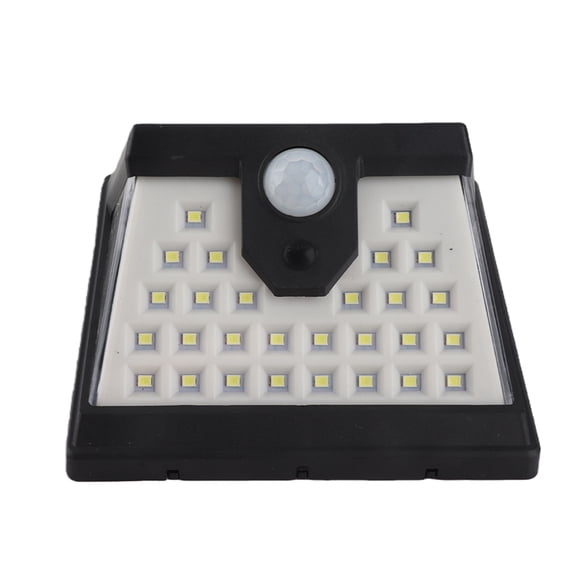 BIMZUC Solar Sensor Wall Lamp 40LED Black ABS Motion Sensing Security Light for Outdoor Yard Driveway Porch 9.8ft/3m Range