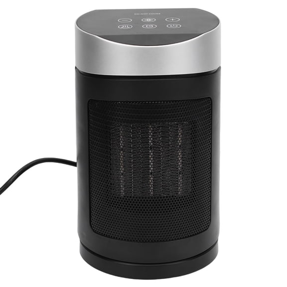BIMZUC Space Heater 1500W Touch Screen PTC Fast Heating 70° Oscillation Low Noise Portable Electric Heater with Remote Control for Home Desktop US Plug 110V, 9.8 inches / 25 cm Height