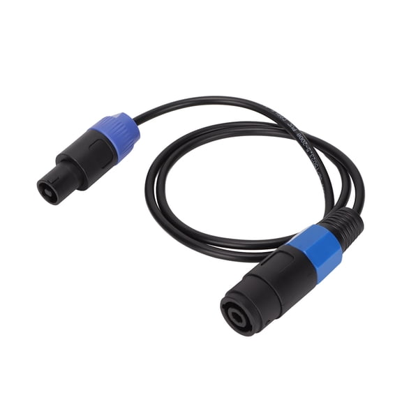BIMZUC Speaker Cable Professional Male to Female 4 Core Plug Ohm Head Speaker Cable Cord for Amplifier Sound System Stage Setup, 39.37 inches / 100 cm Length[cite: 1]