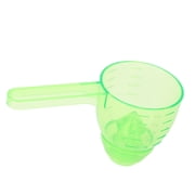 BIMZUC Spill Proof ABS Powder Measuring Scoop Funnel with Scale for Kitchen Tool, Convenient Portable Single Spoon, Dual Unit Size 5.12 inches / 13 cm, Ideal for Dry & Liquid Ingredients, Mint Green