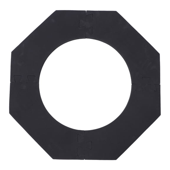 BIMZUC Splicing Octagonal Dart Board Wall Protector Heavy Duty EVA Dartboard Surround Backboard Multi Piece Protection for Bristle Dart Boards Black/Gray 28 x 28 Inches / 71 x 71 cm