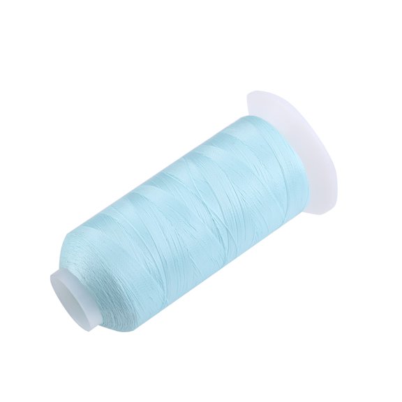 BIMZUC Spool Glow In The Dark Machine Hand Embroidery Sewing Thread, Blue, 3000 Yards / 2743.2 Meters