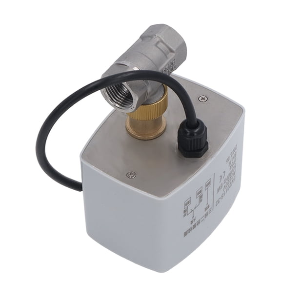 BIMZUC Stainless Steel Ball Valve 3 Wire DN15 Synchronous Motor Ball Valve with Travel Limit Switch for HVAC AC 220V 1/2 in / 1.27 cm
