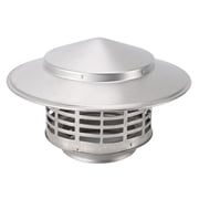 BIMZUC Stainless Steel Chimney Cap, 8-Inch / 20.32 cm Rustproof Round Exterior Chimney Fireplace Topper Cone Top for Outside Home Kitchen Ventilation
