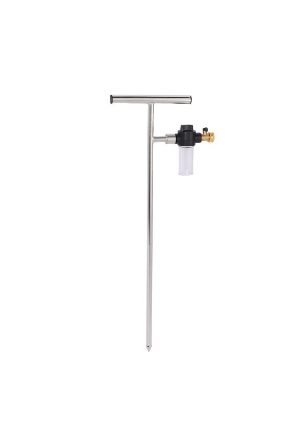 Stainless Steel Deep Root Tree Watering Tool with Fertilizer Bottle and T Handle, 32 inches / 81.3 cm