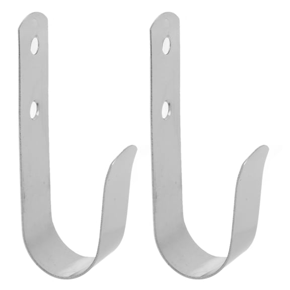 BIMZUC Stainless Steel J Hook Bracket Heavy Duty Boat J Hook Hangers Smooth Marine Grade Hardware for Yachts RVs Clothes Coats (12 inches / 30.48 cm, 2-Pack)
