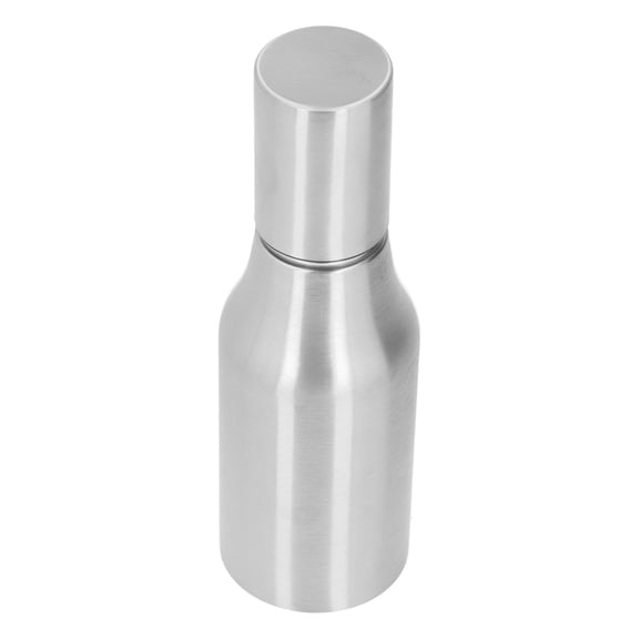 BIMZUC Stainless Steel Olive Oil Dispenser 500ML / 16.9 oz Leak Proof Dust Proof Kitchen Olive Oil Decanter Bottle Silver for Cooking Baking Roasting BBQ