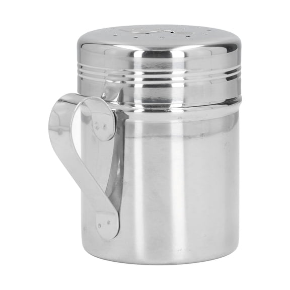 BIMZUC Stainless Steel Spice Dispenser Dredge Shaker with Handle for Barbecue (3.9 inches / 10 cm)