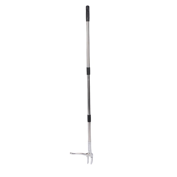 BIMZUC Stand Up Weed Puller Tool with Long Handle, Detachable Stainless Steel Weed Remover and Root Puller for Lawn Yard Garden, 39 inches / 99 cm, Silver