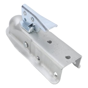 BIMZUC Straight Trailer Coupler with Security Latch Chain, 2000 lbs Tow Capacity for 1-7/8 Inch Hitch Ball, Fits 2 Inch Channel, Heavy Duty Bolt On Weldable RV Boat Camper Tongue Coupler Part
