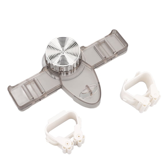 BIMZUC Suction Cup Broom Holder, 2-Pack Wall Mount Mop Organizer with Super Strong Suction for Tile Walls, No Drill Storage Hanger for Bathroom Kitchen Laundry Room, Clear Gray