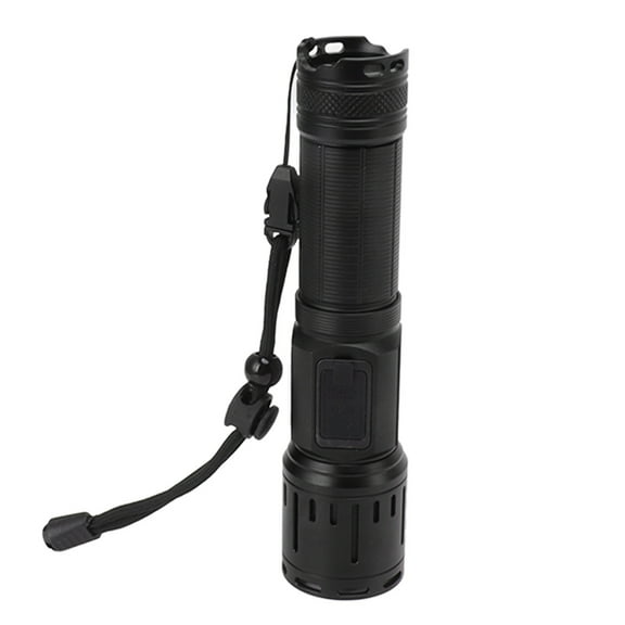 BIMZUC Super Bright LED Flashlight, Rechargeable 7 Modes Waterproof Handheld Torch for Camping Dog Walking, Zoomable Aluminum Alloy, No Battery Included