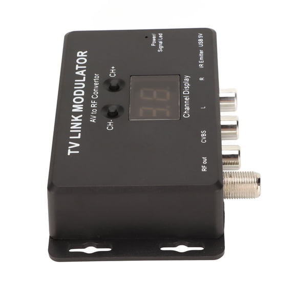 BIMZUC TM80 TV Link Modulator AV to RF Converter with IR Return Stable Video Audio Modulator for Set Top Box DVD DVR, 5.1 x 3.9 x 1.2 inches / 13.0 x 10.0 x 3.0 cm