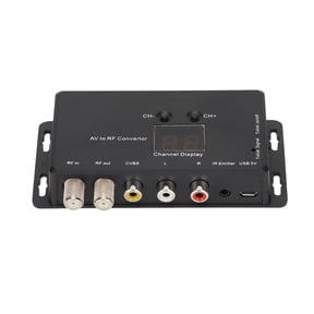 BIMZUC TV Link Modulator Adjustable Support PAL NTSC AV to RF Converter for Set Top Boxes and A V Sources[cite: 1]