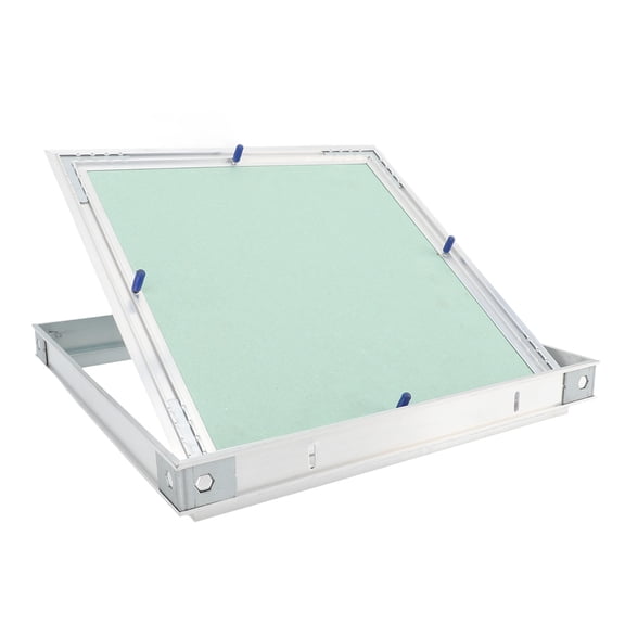 BIMZUC Thickened Aluminum Alloy Frame Gypsum Board Ceiling Access Panel Door for Commercial Office Shopping Mall Hotel, Hidden Moisture Resistant Drywall Hatch Cover, 11.8x11.8 inches / 300x300 mm